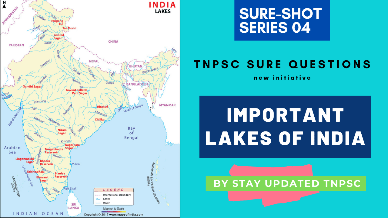 IMPORTANT LAKES OF INDIA | TNPSC GEOGRAPHY NOTES
