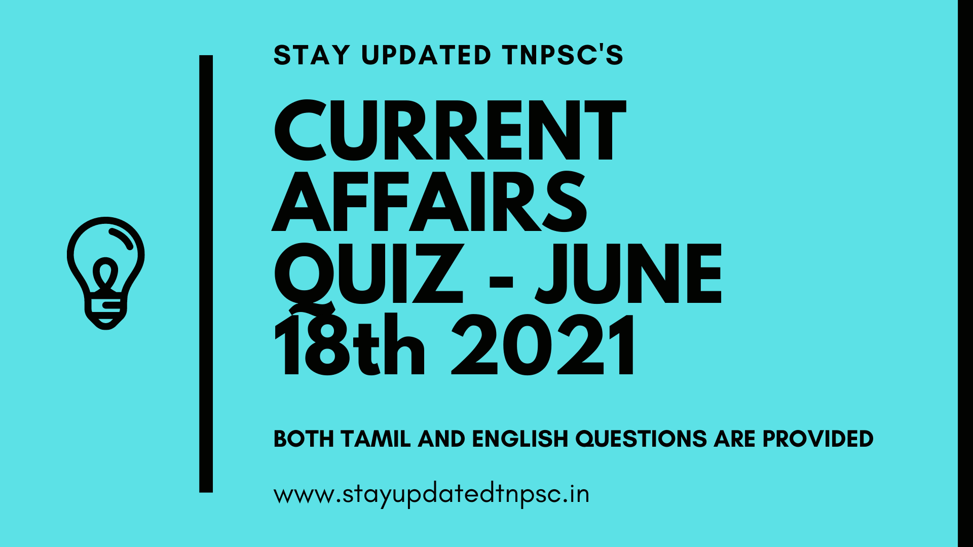 TNPSC DAILY CURRENT AFFAIRS: 18 JUNE 2021