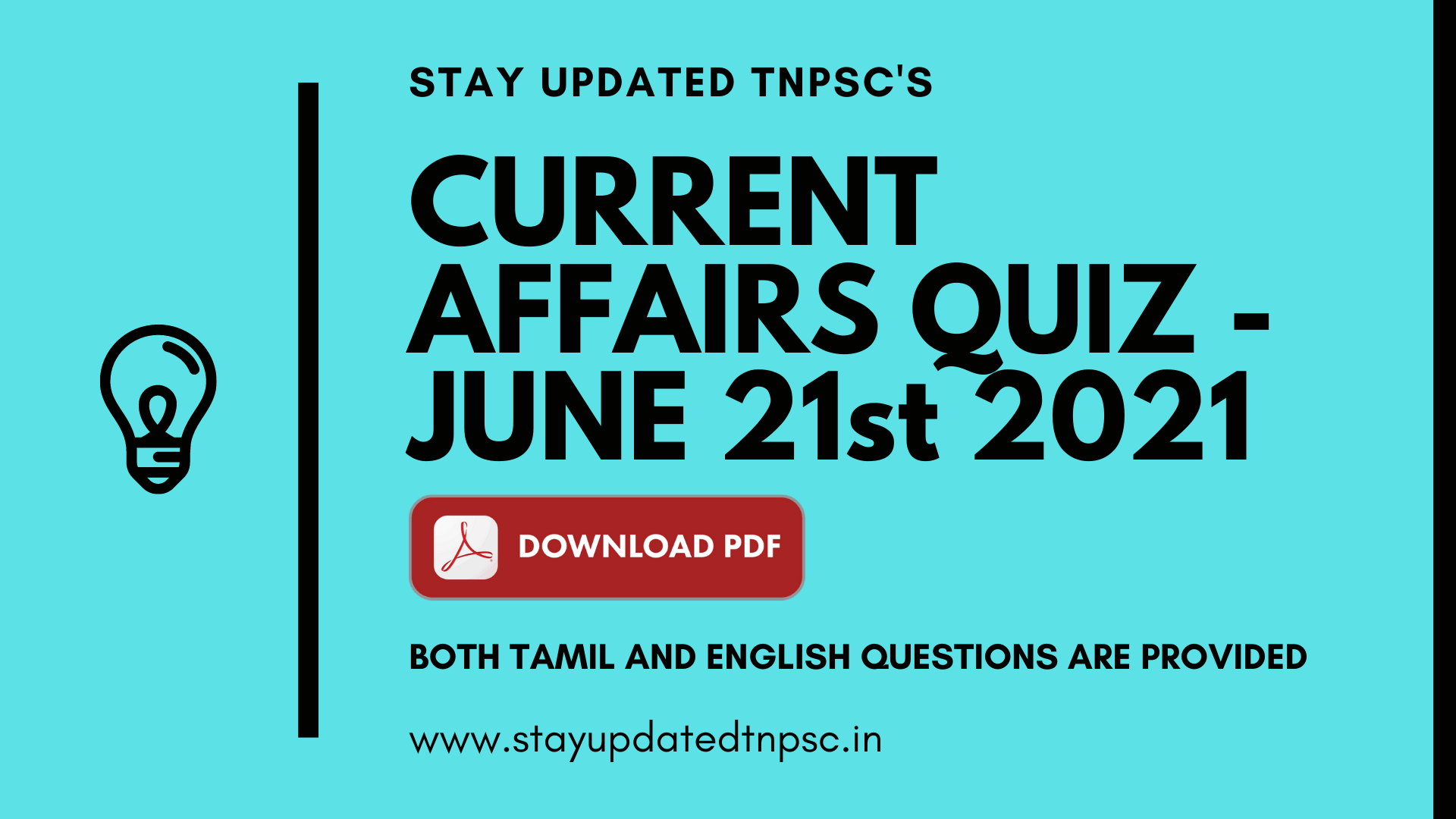 TNPSC DAILY CURRENT AFFAIRS: 21 JUNE 2021