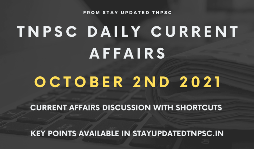 October 2nd current affairs